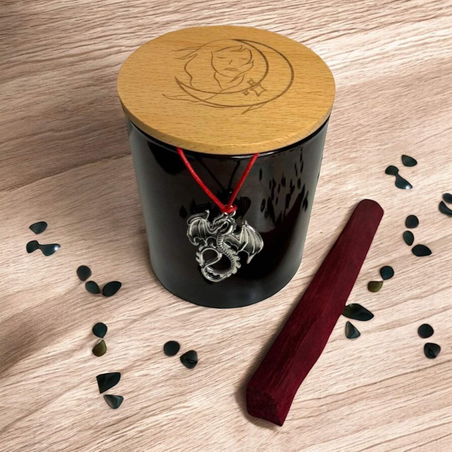 Dragon's Blood Intention Candle & Palo Santo Sage Bundle 🕯️🐉