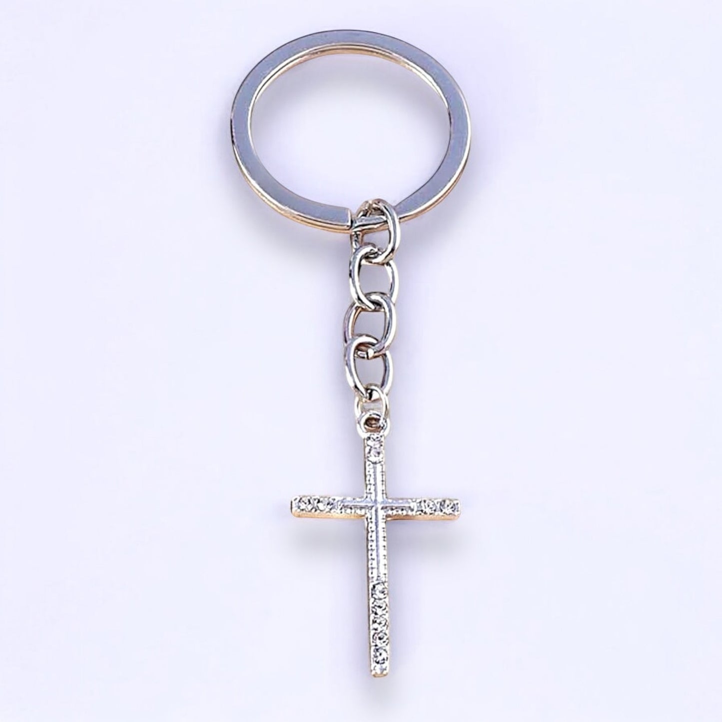 Sparkle Cross Keychain ✝️✨