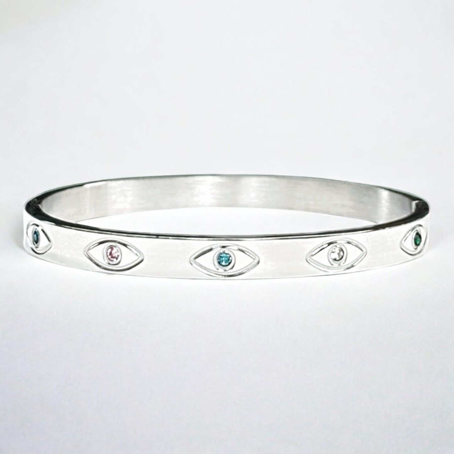 Glam Eye Bangle (Silver) 🧿✨