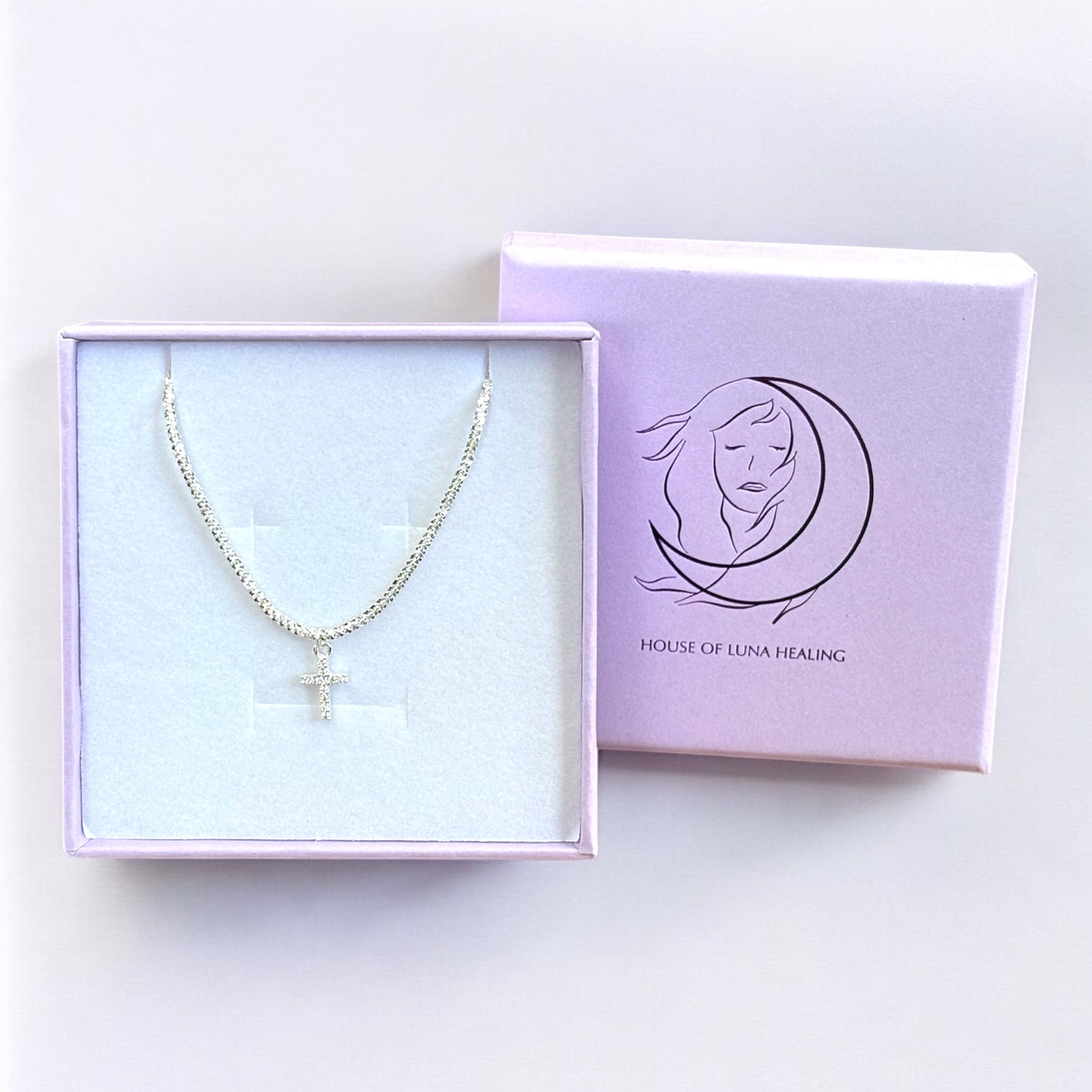 Elegant Bling Cross Necklace ✨