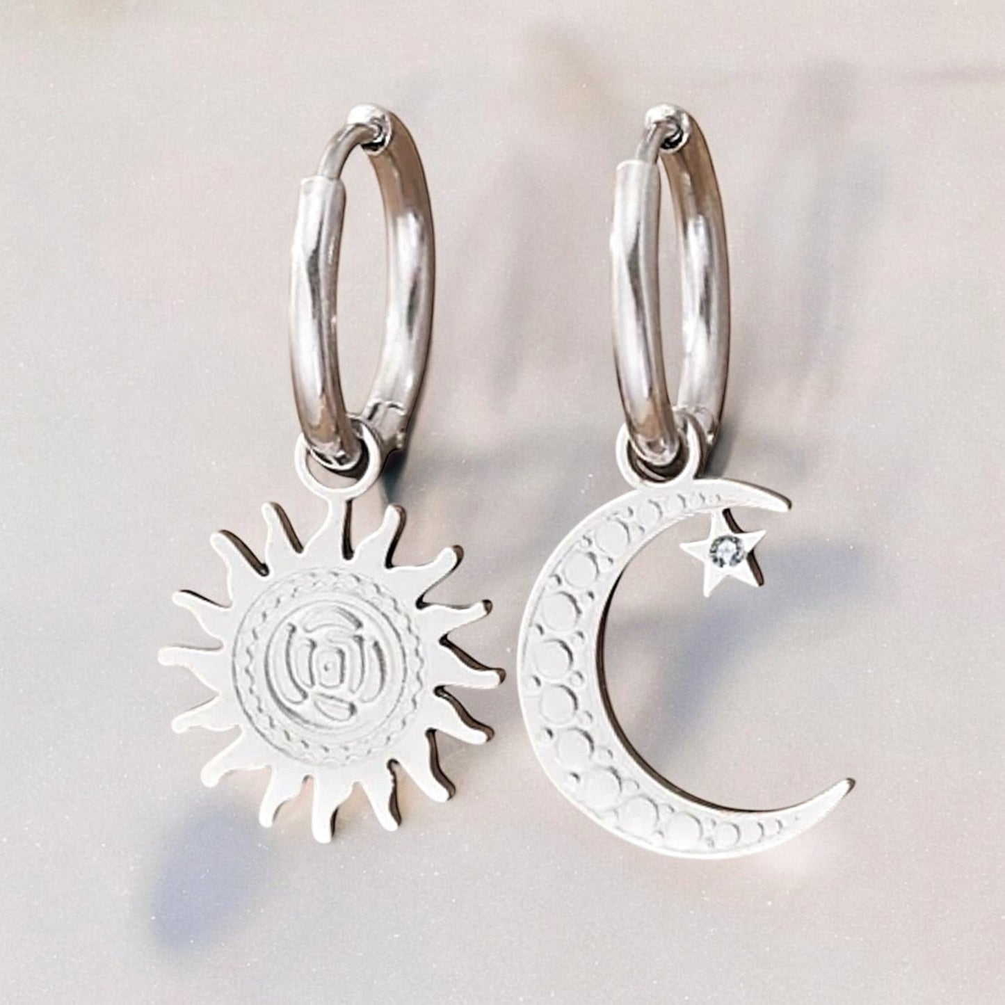 Solar Luna Earrings ☀️🌙✨