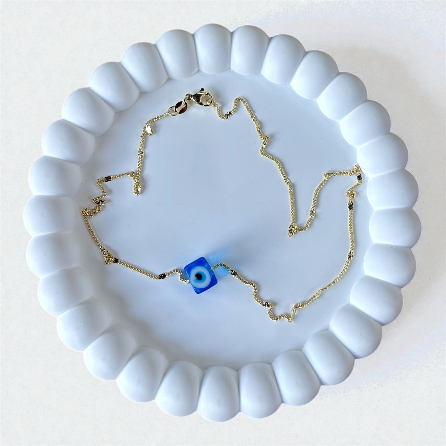 Double Shield Evil Eye Necklace