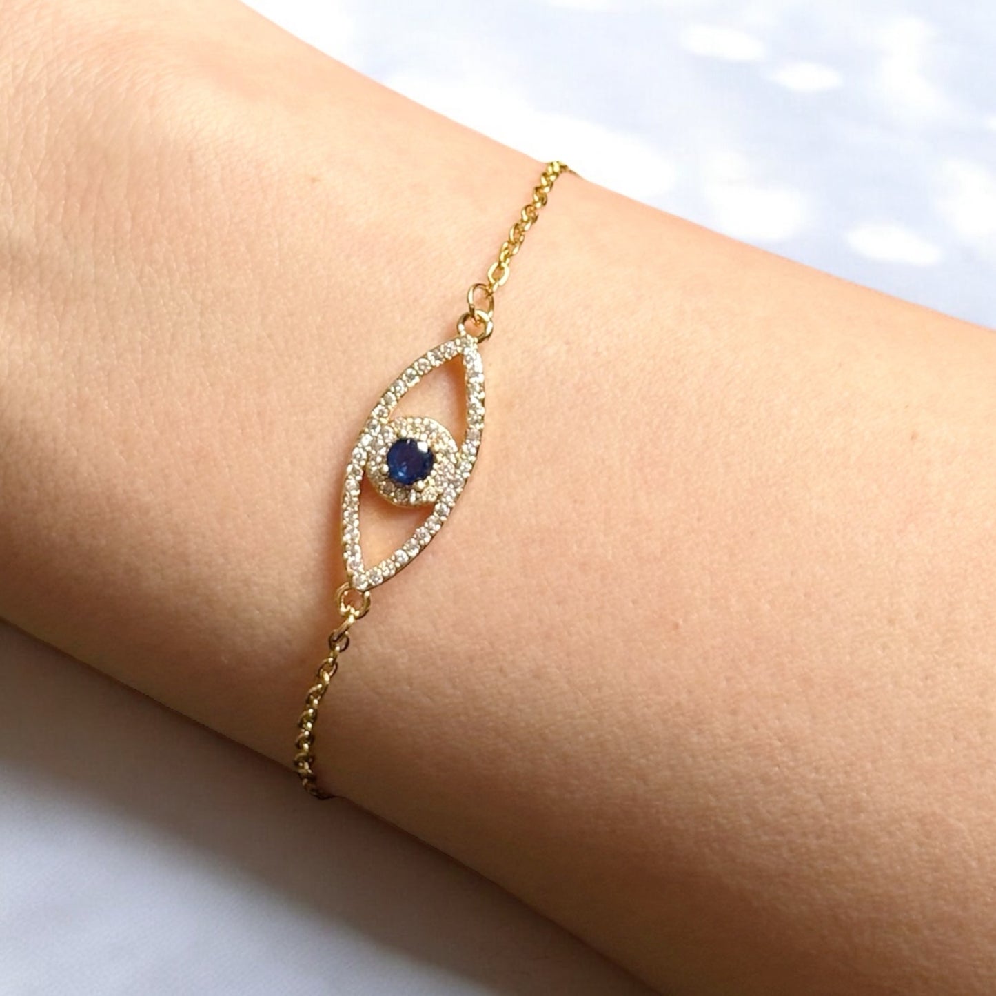 Deep Blue Eye Bracelet 🧿💙