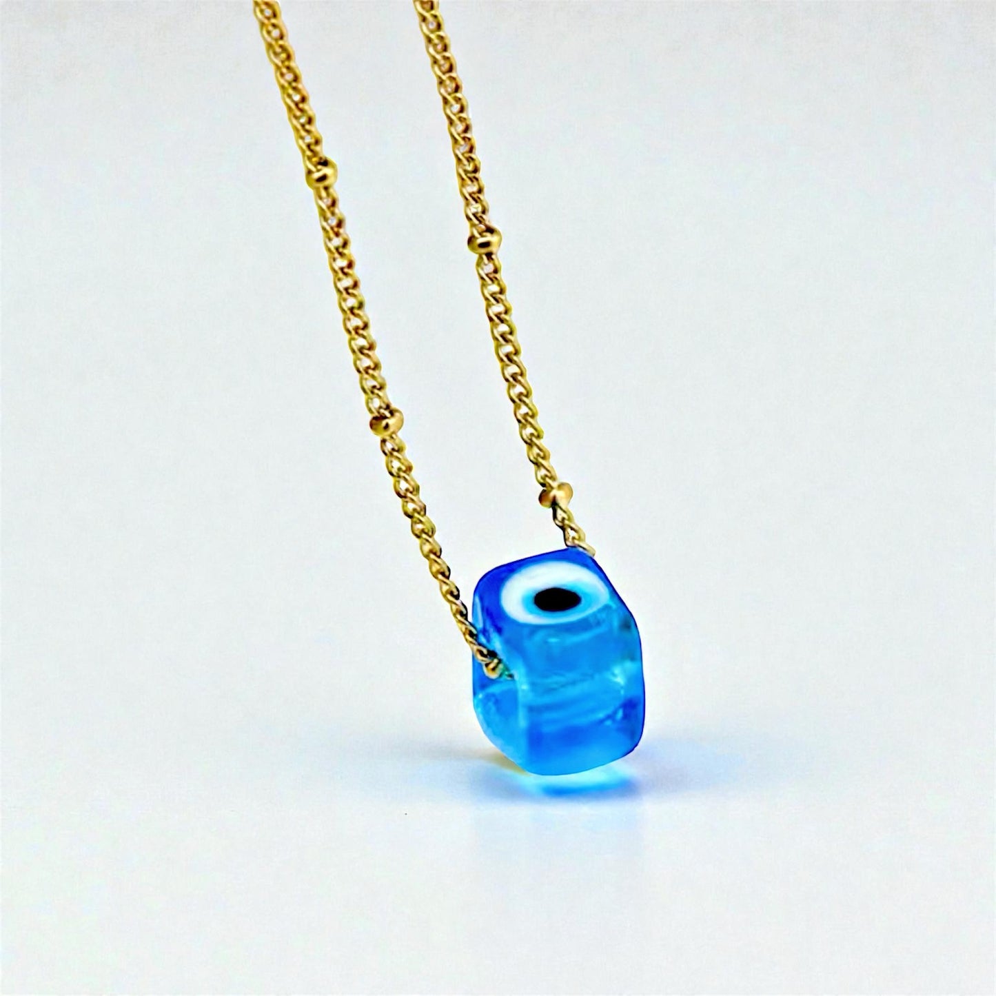 Double Shield Evil Eye Necklace