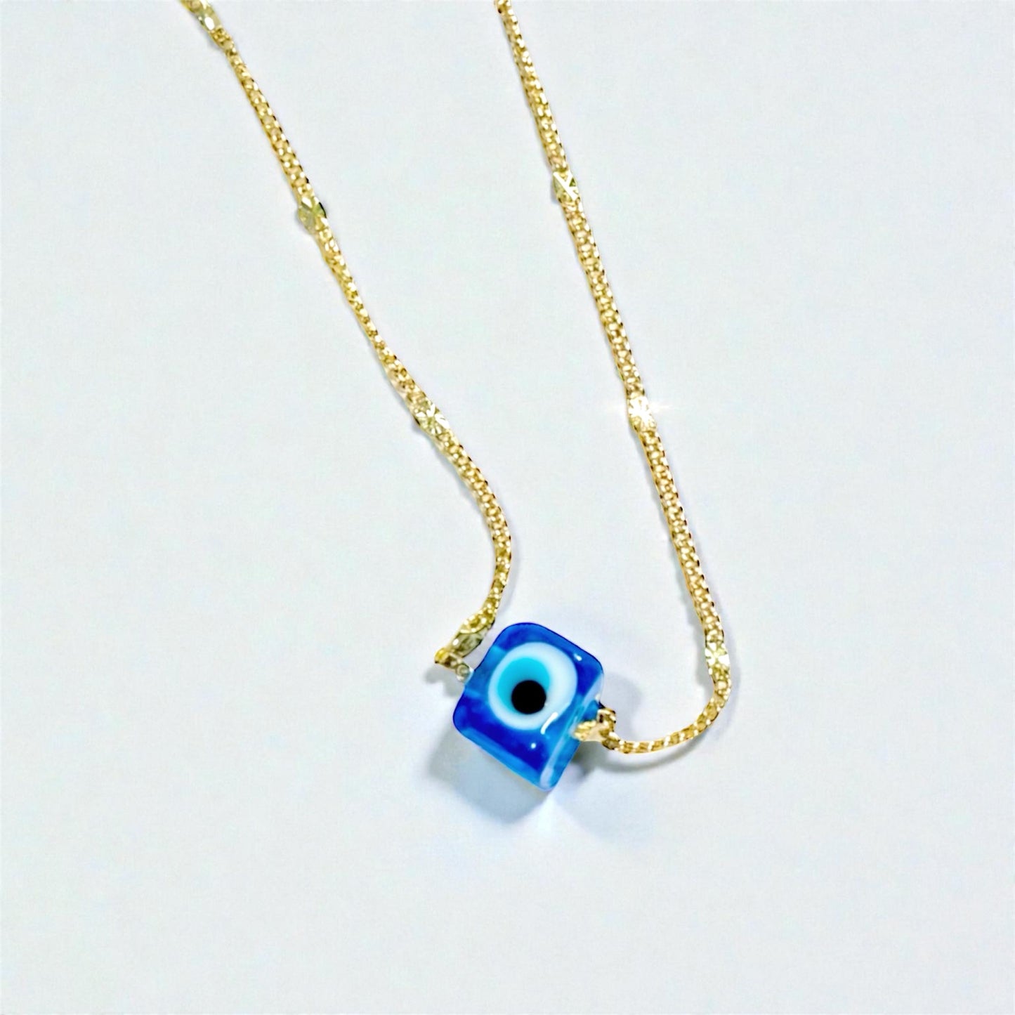 Double Shield Evil Eye Necklace