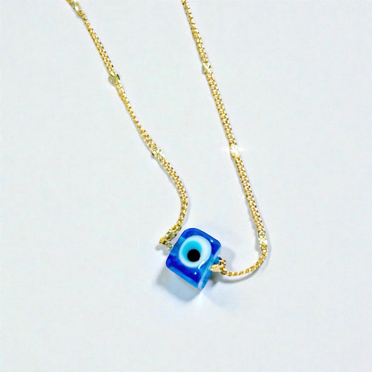 Double Shield Evil Eye Necklace