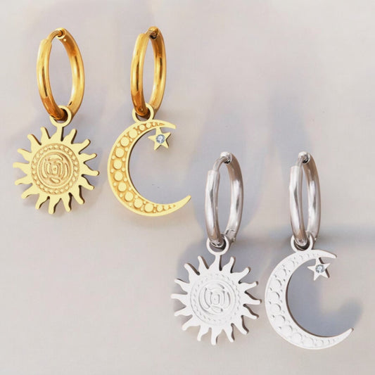 Solar Luna Earrings ☀️🌙✨