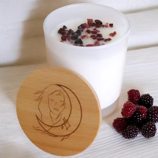 Garnet Candle with Black Raspberry Sugar