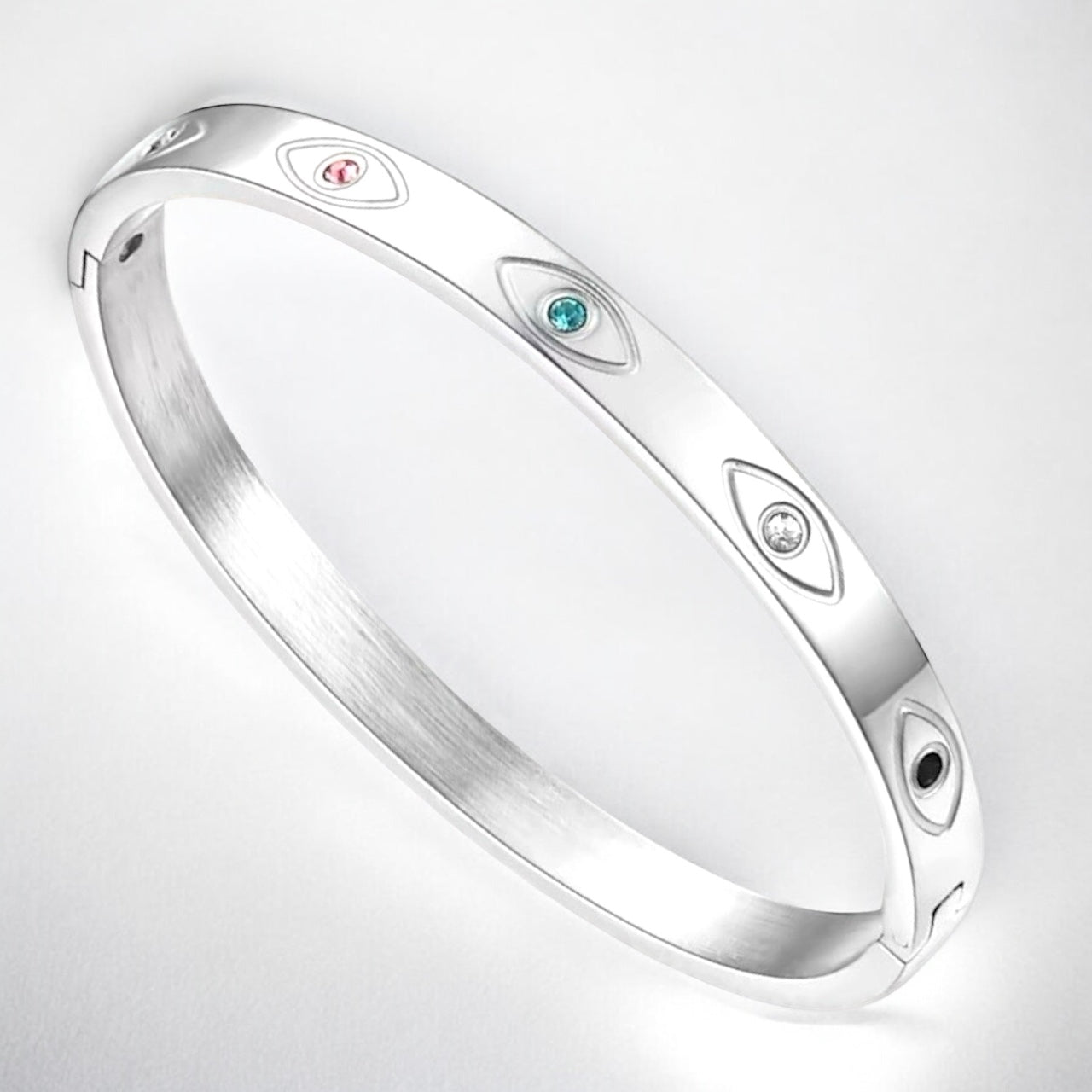 Glam Eye Bangle (Silver) 🧿✨