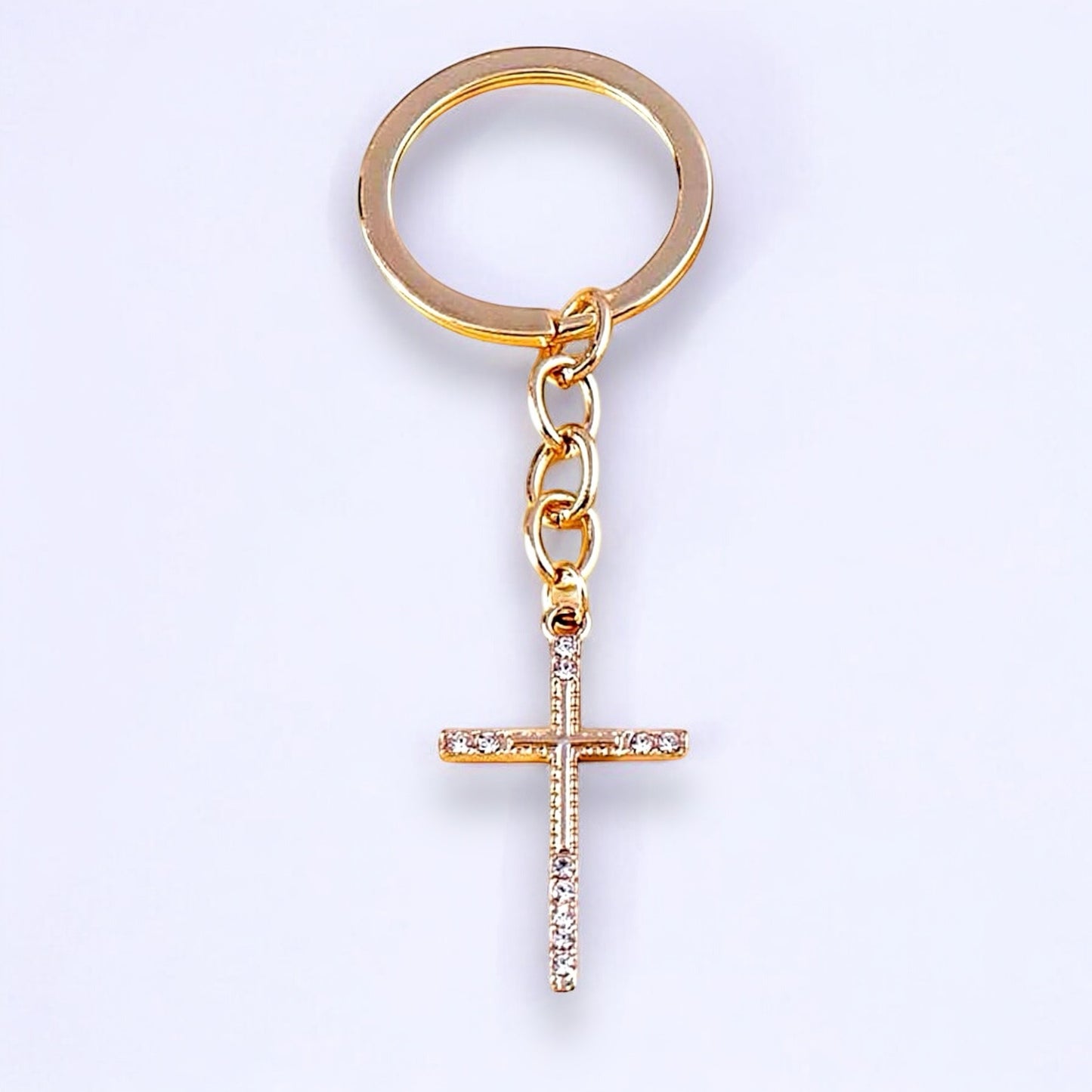 Sparkle Cross Keychain ✝️✨