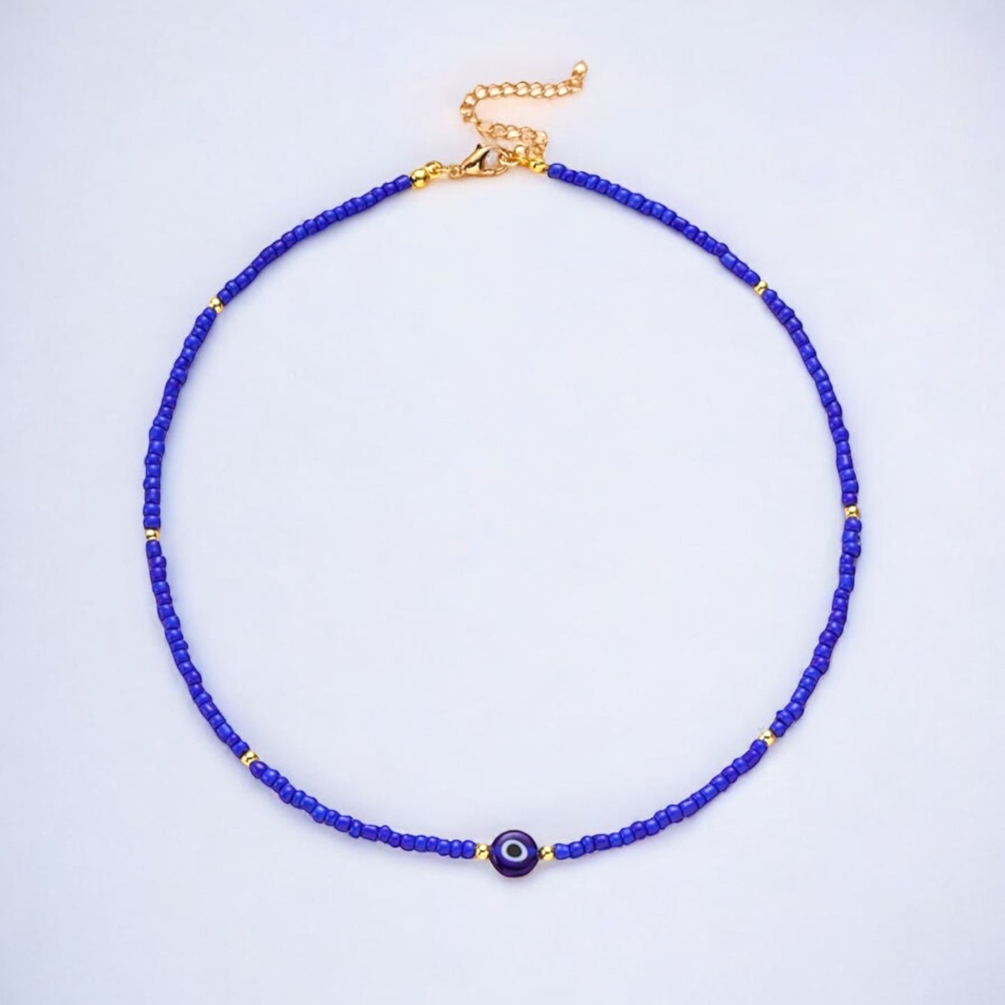 Blue Bohemian Eye Necklace 🧿