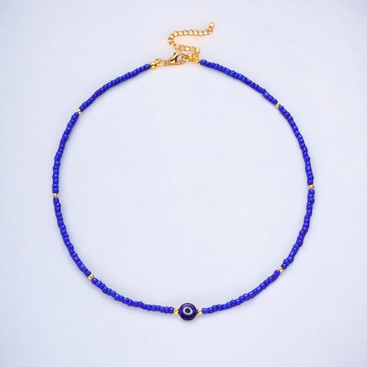 Blue Bohemian Eye Necklace 🧿