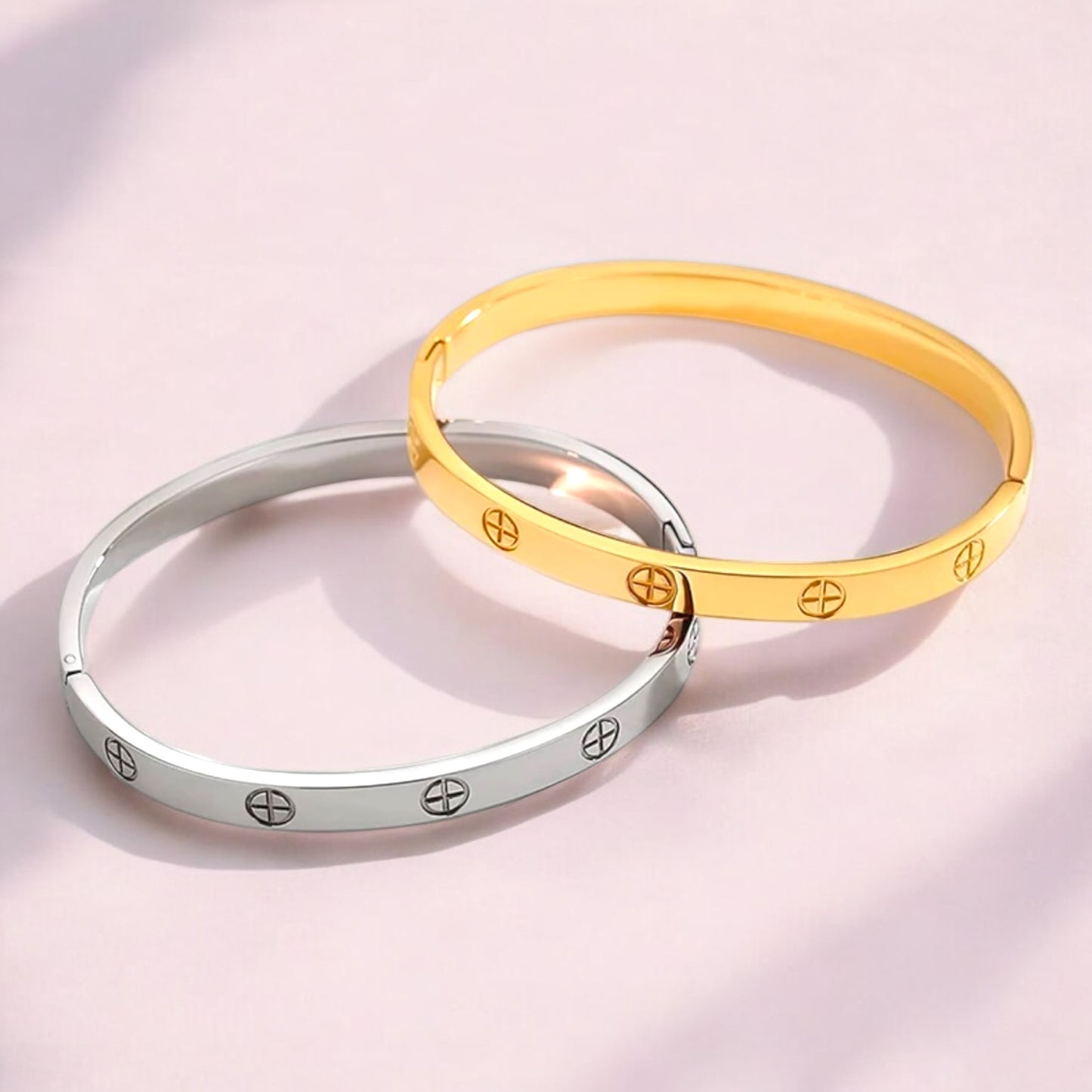 Minimalistic Cross Bangle ✝️✨